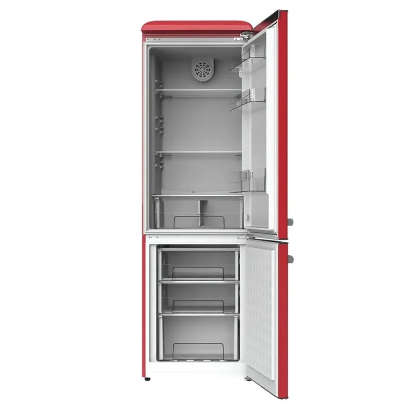 Frigorífico Retro 300L Rojo con Eficiencia Energética y Diseño Elegante de Cecotec