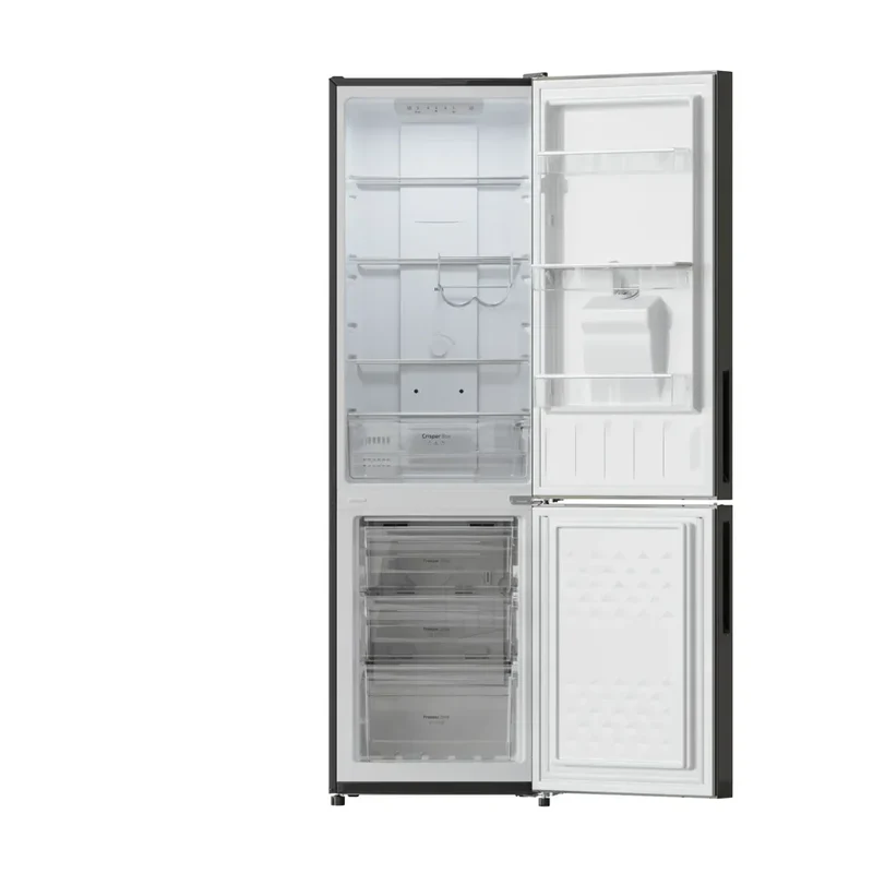 Frigorífico Combi Negro 250L, Inverter, No Frost, Clase D, Dispensador Agua de Cecotec