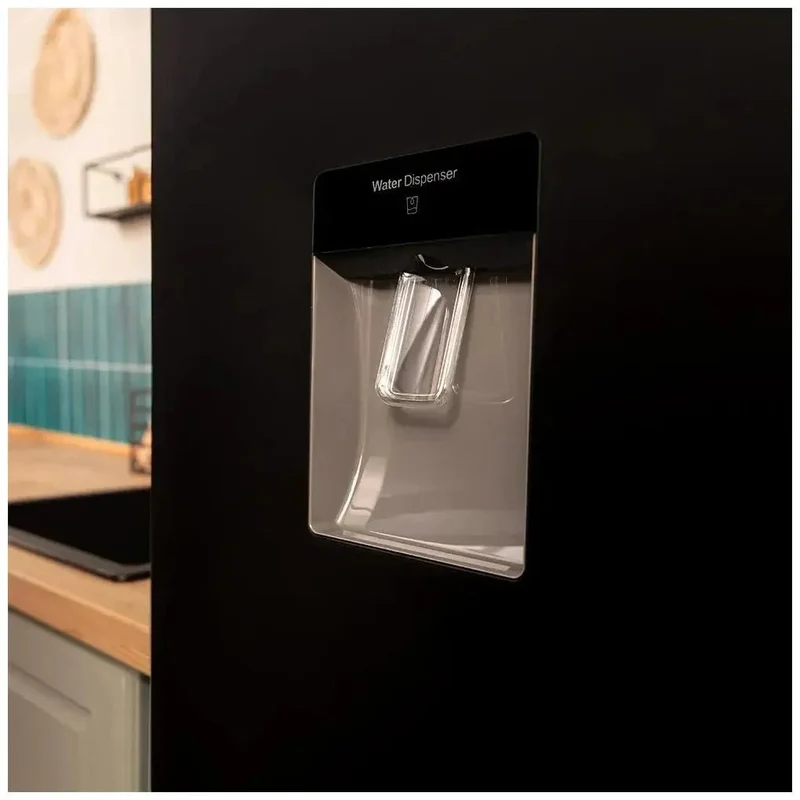 Frigorífico Combi Negro 250L, Inverter, No Frost, Clase D, Dispensador Agua de Cecotec
