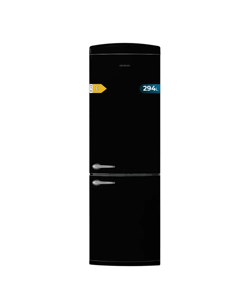 Frigorífico Retro 294L Negro: Eficiencia Energética y Tecnología Avanzada de Cecotec