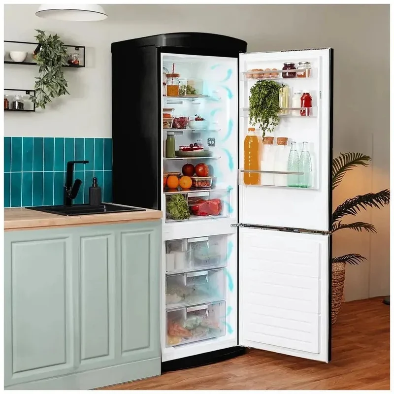 Frigorífico Retro 294L Negro: Eficiencia Energética y Tecnología Avanzada de Cecotec