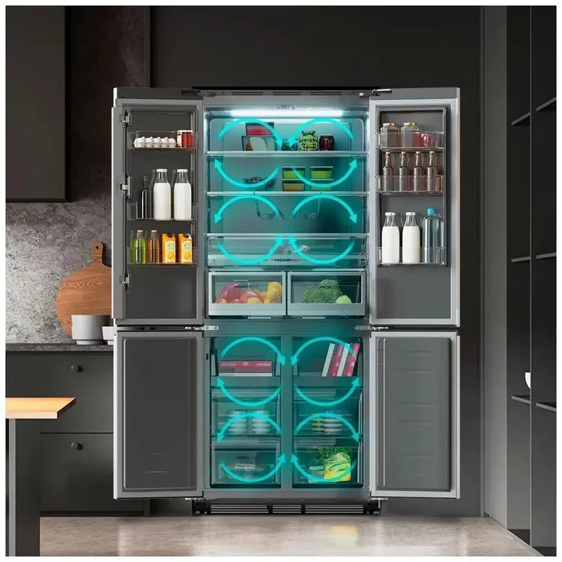 Frigorífico Americano Inoxidable 466L: Eficiencia, NoFrost y Tecnología Avanzada de Cecotec