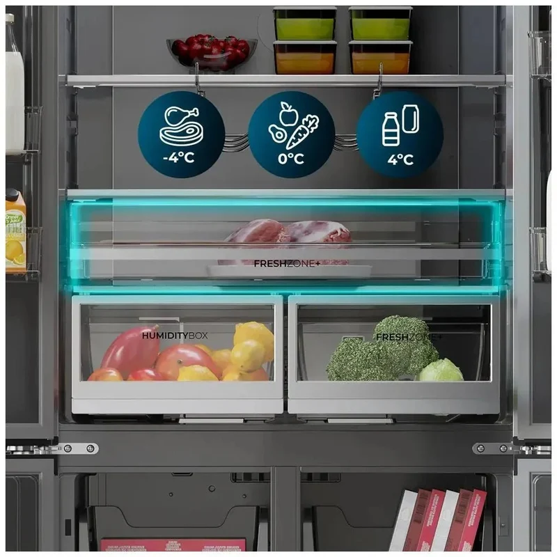 Frigorífico Americano Inoxidable 466L: Eficiencia, NoFrost y Tecnología Avanzada de Cecotec