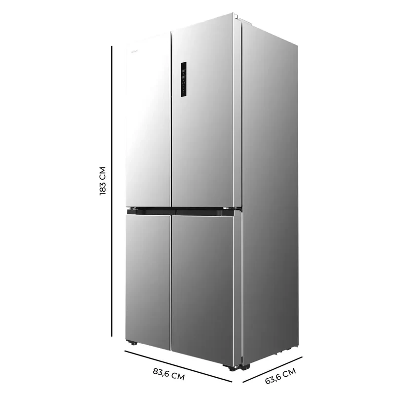 Frigorífico 4 Puertas Inoxidable con Tecnología Avanzada y Eficiencia Energética de Cecotec