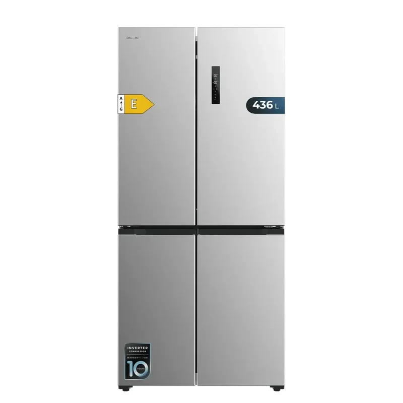 Frigorífico 4 Puertas Inoxidable con Tecnología Avanzada y Eficiencia Energética de Cecotec