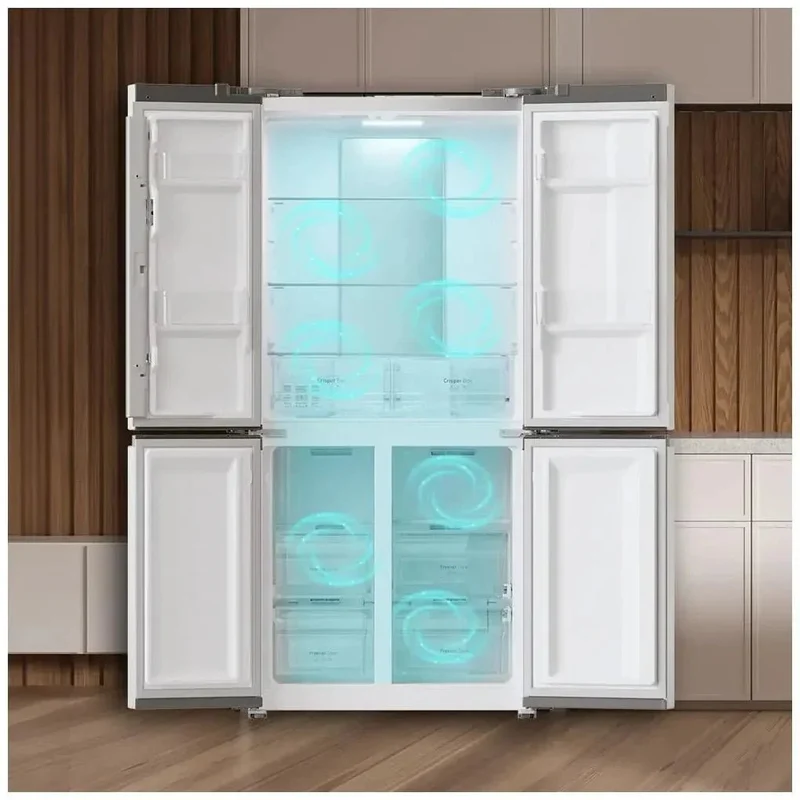 Frigorífico 4 Puertas Inoxidable con Tecnología Avanzada y Eficiencia Energética de Cecotec