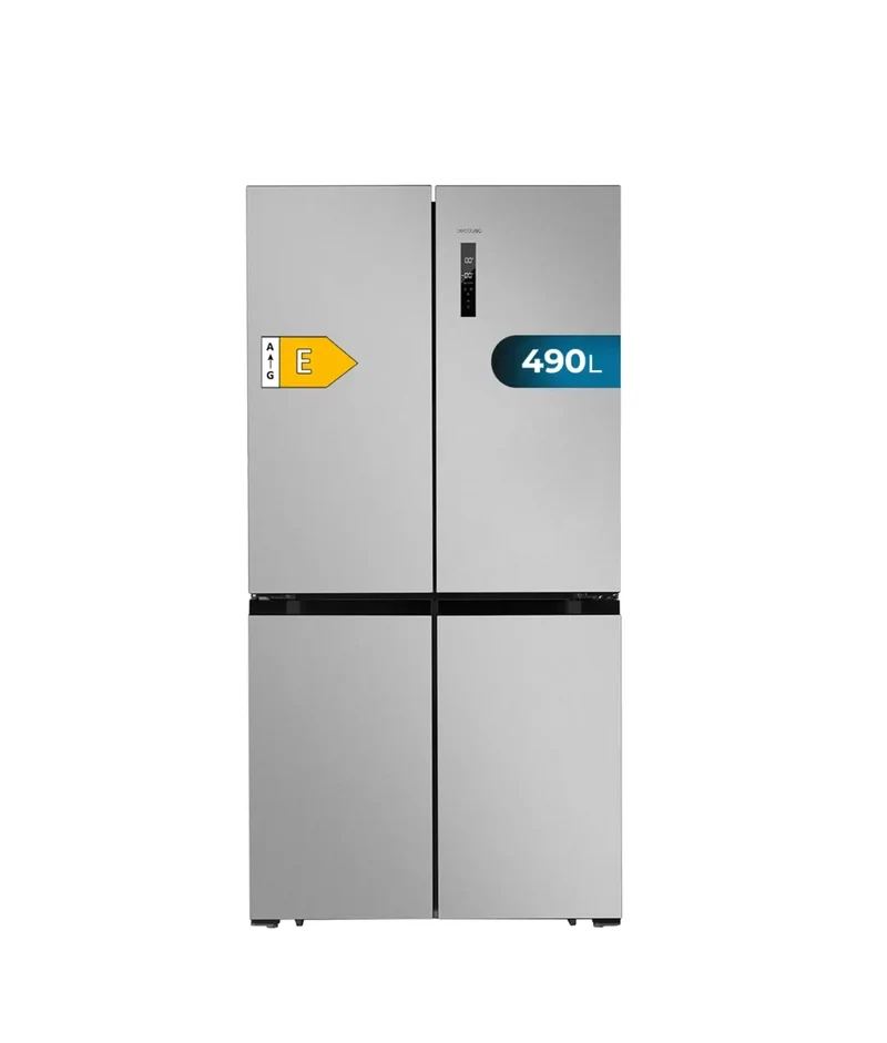 Frigorífico de 4 Puertas en Inox: Alta Capacidad, Eficiencia Energética y Tecnología Innovadora de Cecotec