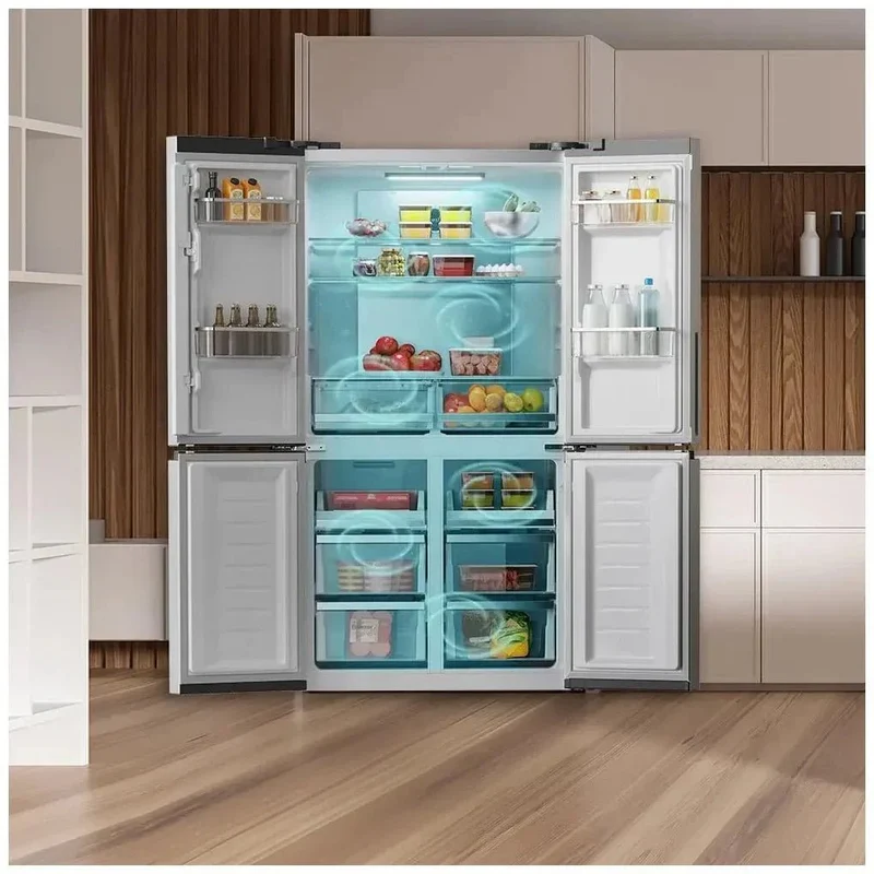 Frigorífico de 4 Puertas en Inox: Alta Capacidad, Eficiencia Energética y Tecnología Innovadora de Cecotec
