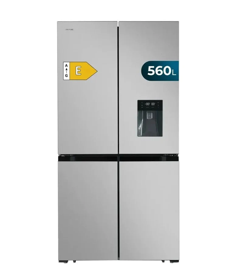 Refrigerador de 4 Puertas en Acero Inoxidable: Amplio Espacio, Eficiencia Superior y Tecnología Innovadora de Cecotec