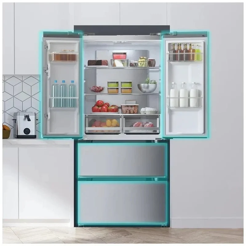 Frigorífico French Door Inox 436L, Eficiencia Energética E, No Frost, Inverter Plus de Cecotec