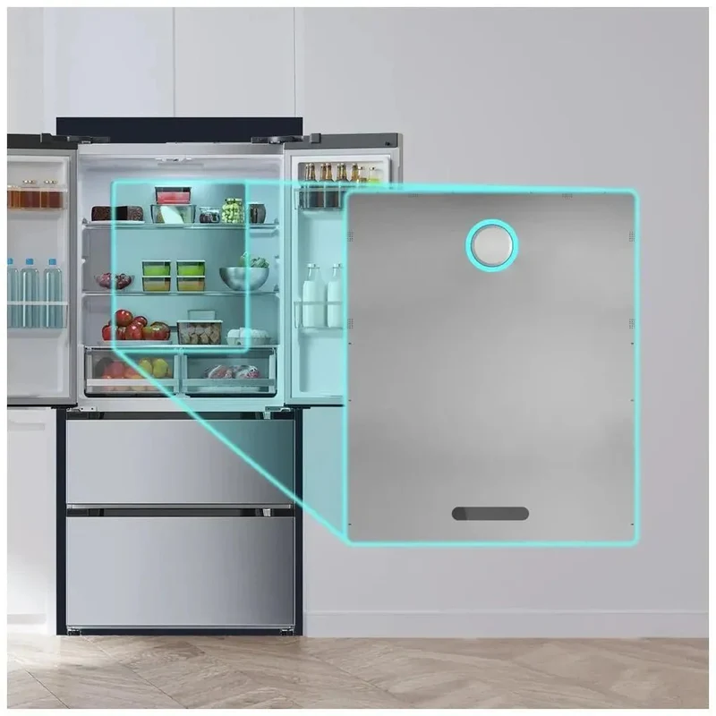Frigorífico French Door Inox 436L, Eficiencia Energética E, No Frost, Inverter Plus de Cecotec