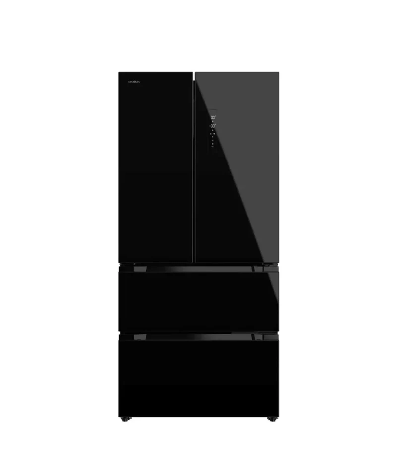 Frigorífico French Door Negro 436L, Eficiencia E, No Frost, Inverter Plus de Cecotec