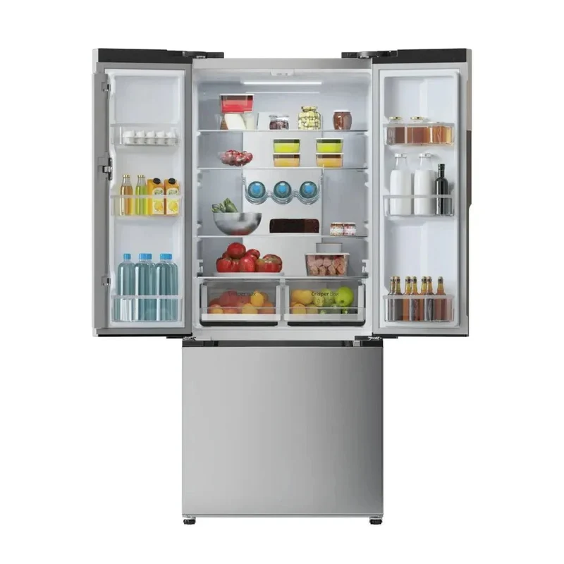 Frigorífico French Door Inox con Inverter Plus y Total No Frost, 436L, Clase E de Cecotec