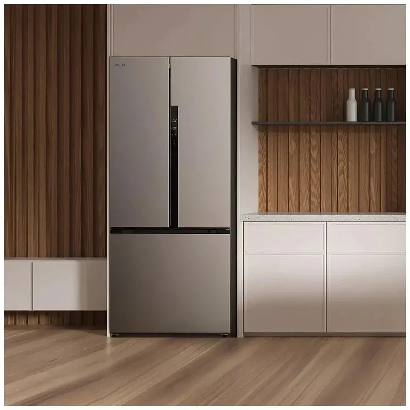 Frigorífico French Door Inox con Inverter Plus y Total No Frost, 436L, Clase E de Cecotec