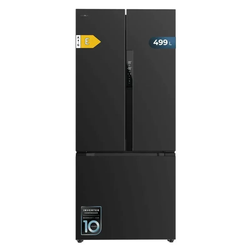 Frigorífico French Door 499L Inox con Tecnología Avanzada y Eficiencia Energética de Cecotec
