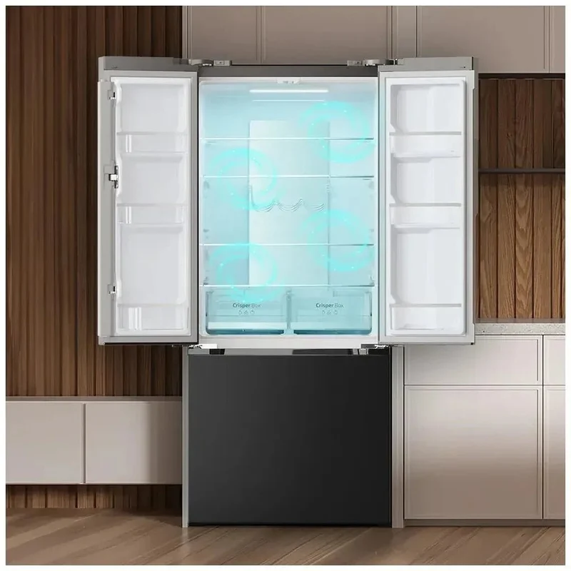 Frigorífico French Door 499L Inox con Tecnología Avanzada y Eficiencia Energética de Cecotec