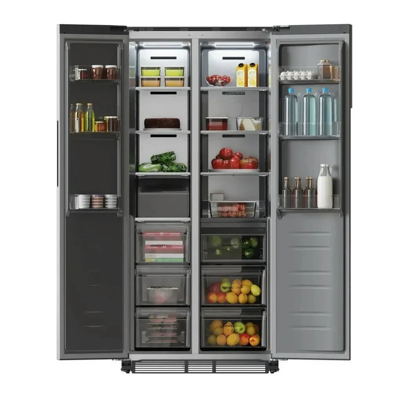 Frigorífico Americano Inoxidable 436L: Eficiencia, Diseño y Tecnología Avanzada de Cecotec