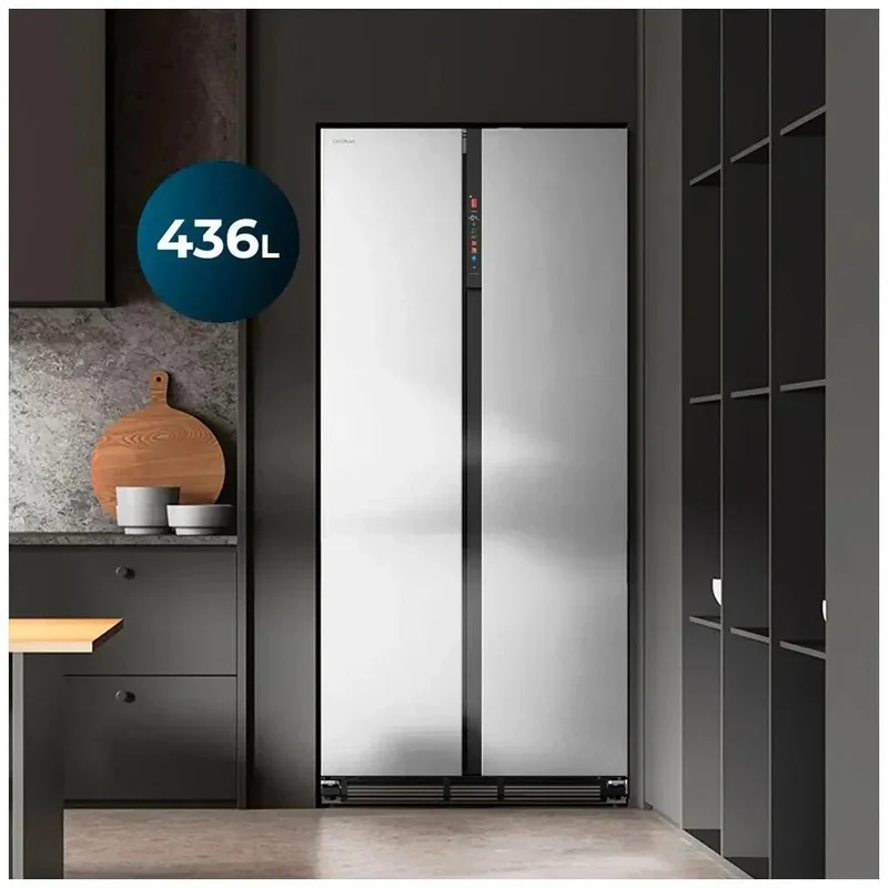 Frigorífico Americano Inoxidable 436L: Eficiencia, Diseño y Tecnología Avanzada de Cecotec