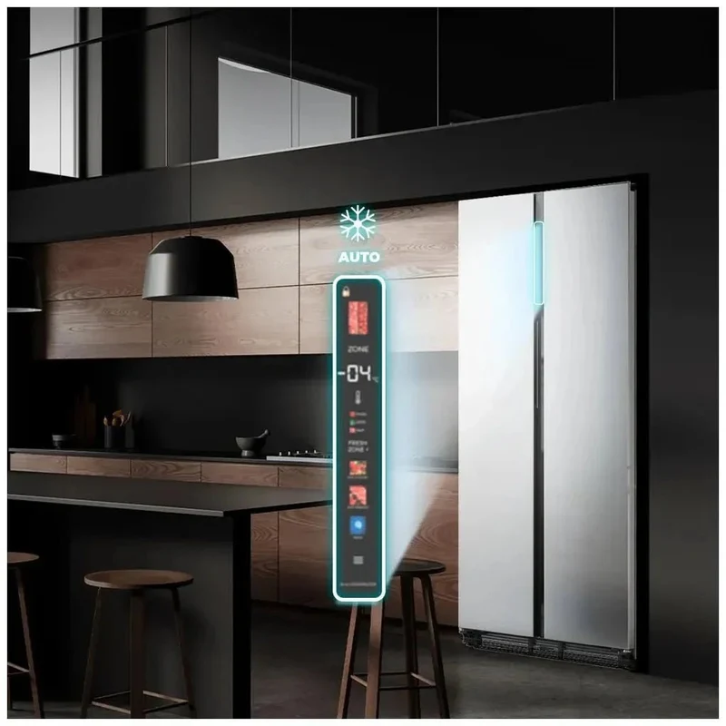 Frigorífico Americano Inoxidable 436L: Eficiencia, Diseño y Tecnología Avanzada de Cecotec