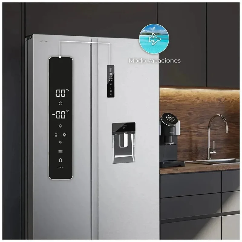 Frigorífico de Acero Inoxidable de 559L: Eficiencia Energética, Tecnología No Frost y Ahorro Asegurado de Cecotec