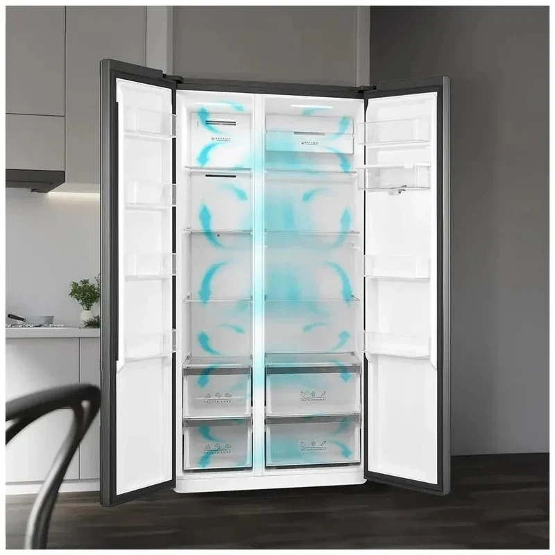 Frigorífico Americano 592L Dark E con No Frost y Dispensador de Agua de Cecotec