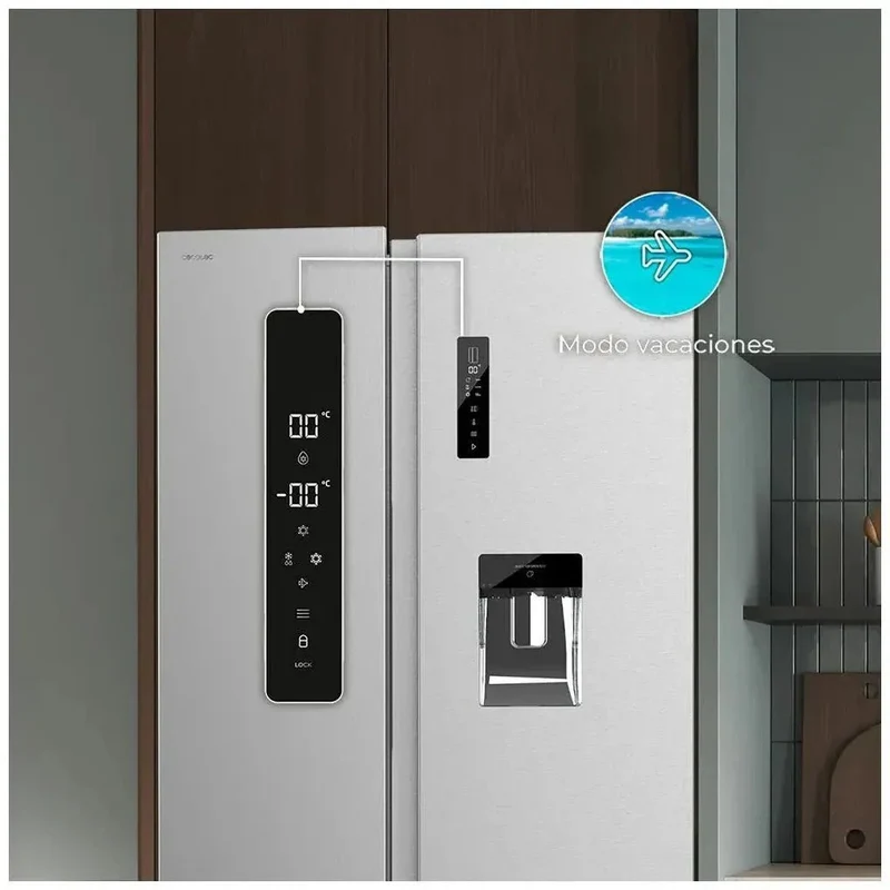 Refrigerador Americano de Acero Inoxidable 559L: Eficiencia Energética, Tecnología No Frost y Ahorro de Recursos de Cecotec