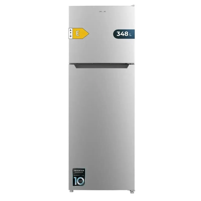 Frigorífico Inoxidable 348L No Frost con Motor Inverter y Eficiencia Energética E de Cecotec