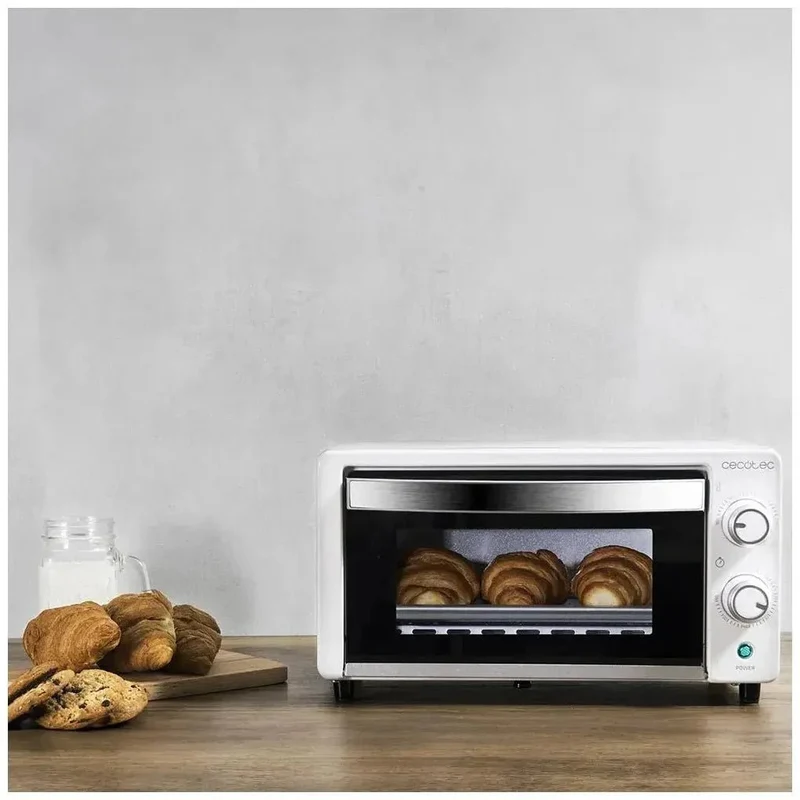 Horno Tostador Multifunción 10L con Doble Cristal y Resistencias de Cuarzo de Cecotec