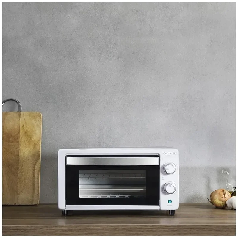 Horno Tostador Multifunción 10L con Doble Cristal y Resistencias de Cuarzo de Cecotec