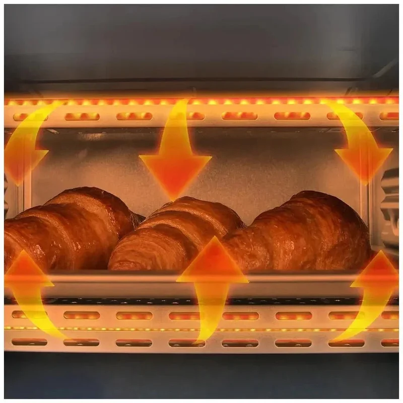 Horno Tostador Multifunción 10L con Doble Cristal y Resistencias de Cuarzo de Cecotec