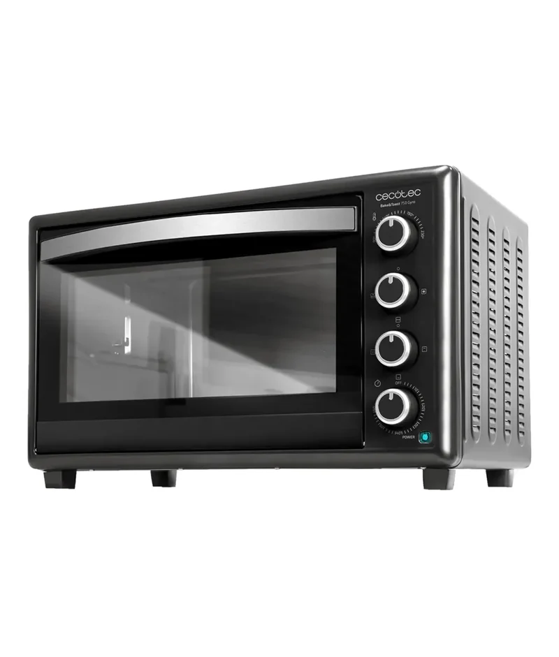 Horno Eléctrico 46L con Rustidor Giratorio y 12 Funciones de Cocción Eficiente de Cecotec