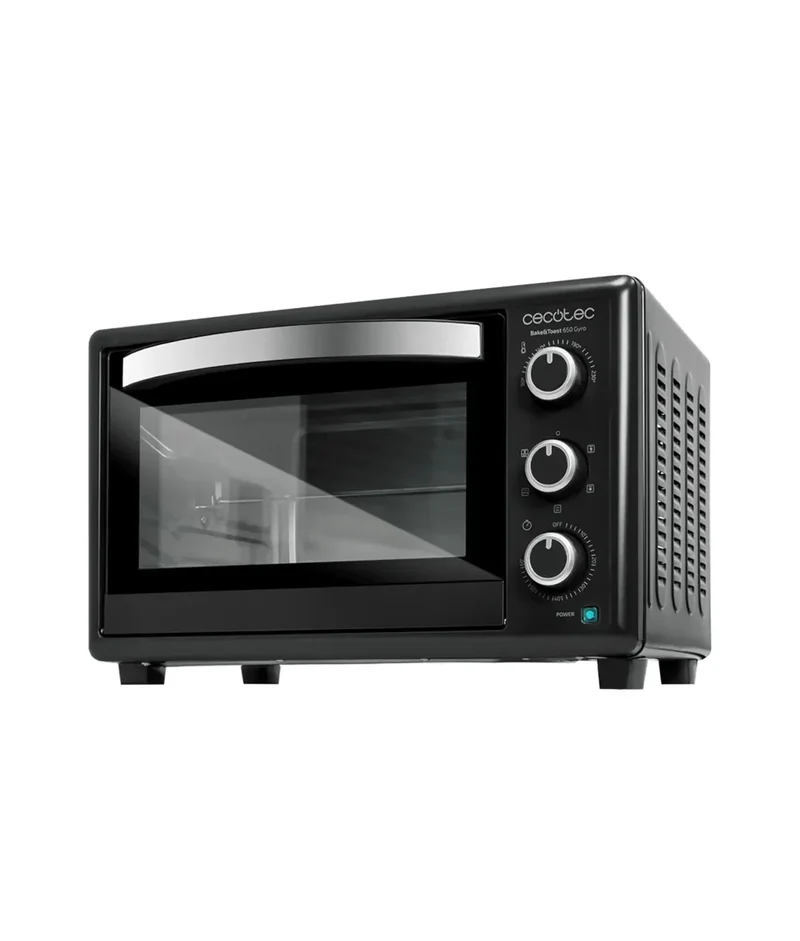 Horno de Convección de 30L con Sistema de Rotación de Carne y 5 Funciones de Cocción Eficientes de Cecotec
