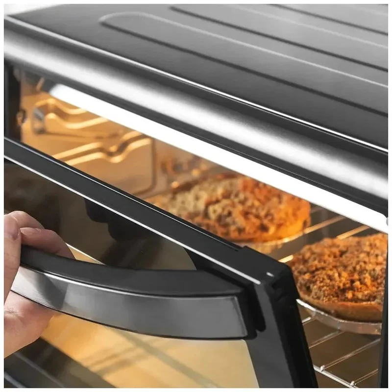 Horno de Convección de 30L con Sistema de Rotación de Carne y 5 Funciones de Cocción Eficientes de Cecotec