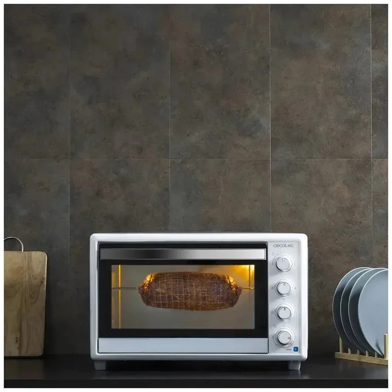 Horno Sobremesa 46L Bake&Toast 4600: Potencia 2000W y 12 Funciones Versátiles de Cecotec