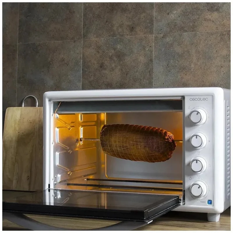 Horno Sobremesa 46L Bake&Toast 4600: Potencia 2000W y 12 Funciones Versátiles de Cecotec
