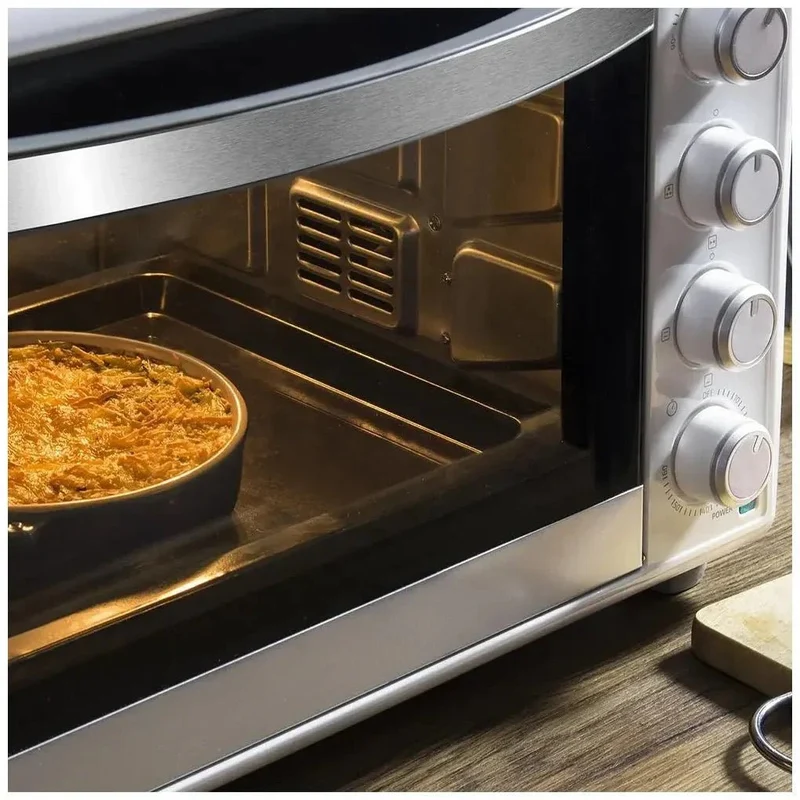 Horno Sobremesa 46L Bake&Toast 4600: Potencia 2000W y 12 Funciones Versátiles de Cecotec
