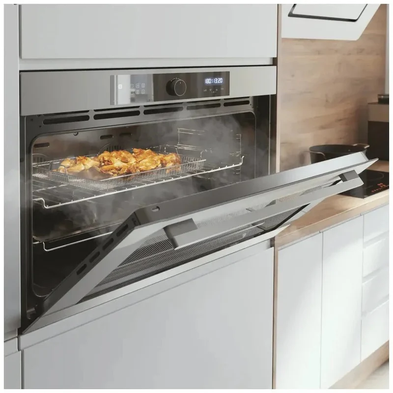 Horno Integrable Inox con Airfryer, 11 Funciones y 133L para Cocina Saludable de Cecotec