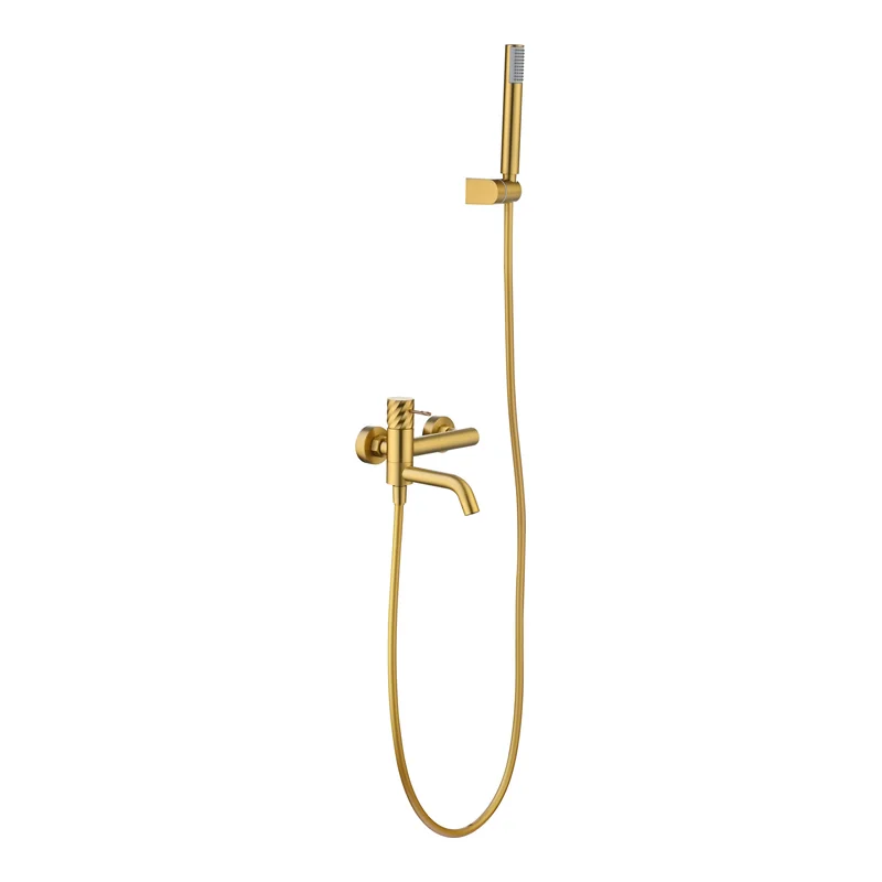 Kit baño/ducha monomando Bless oro cepillado Imex