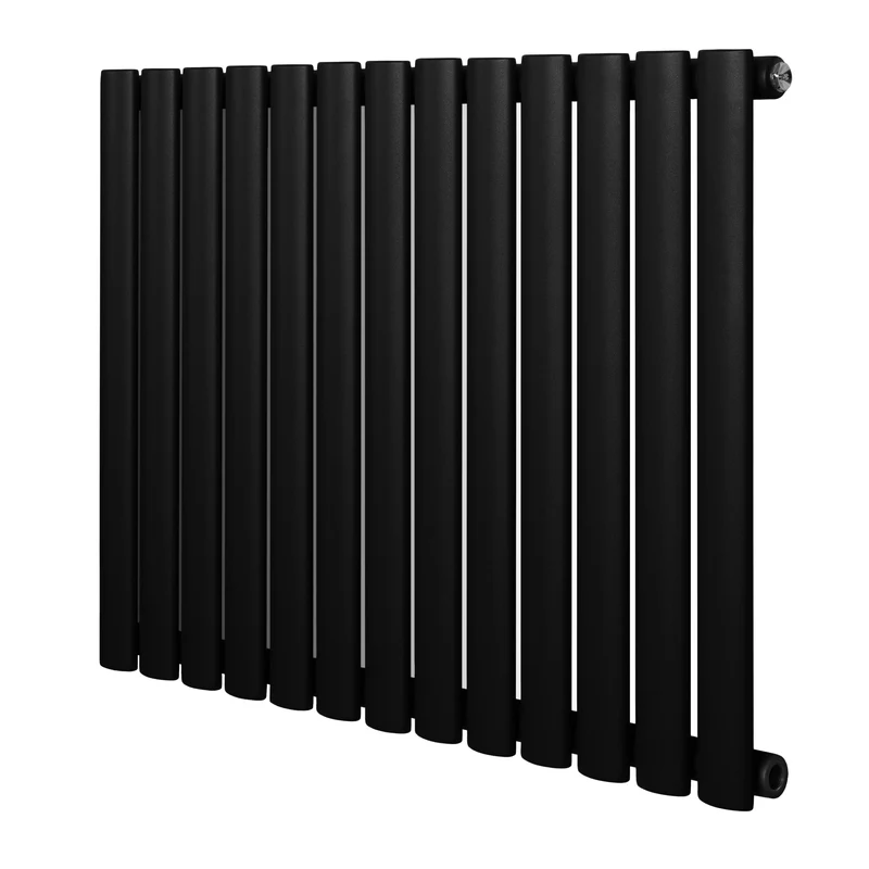 Radiador de Columna Simple Ovalado – 600 mm x 780 mm – Negro