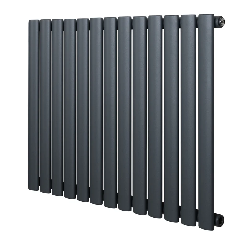 Radiador de Columna Simple Ovalado – 600 mm x 780 mm – Gris Antracita
