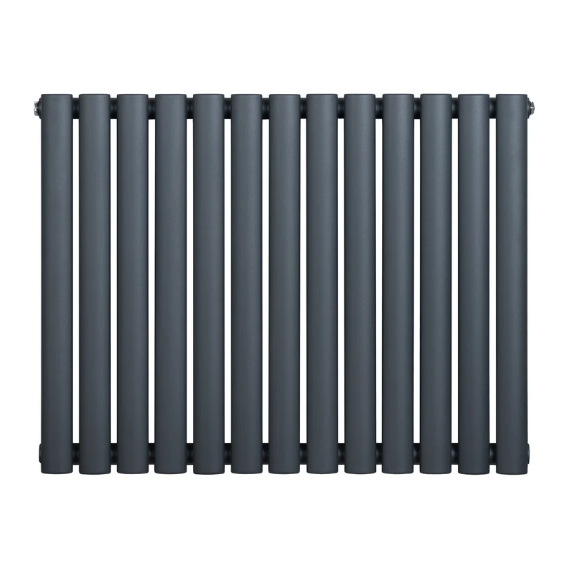 Radiador de Columna Simple Ovalado – 600 mm x 780 mm – Gris Antracita