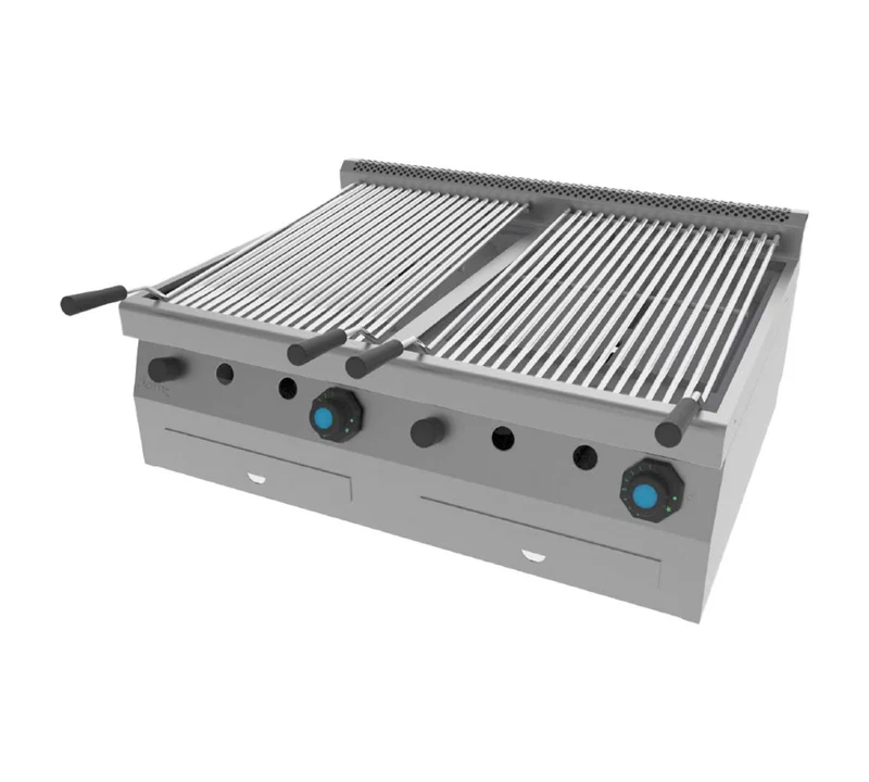 JEMI – SPG60/2 PARRILLA A GAS AGUA SERIE 600 SOBREMESA – 4 QUEMADORES