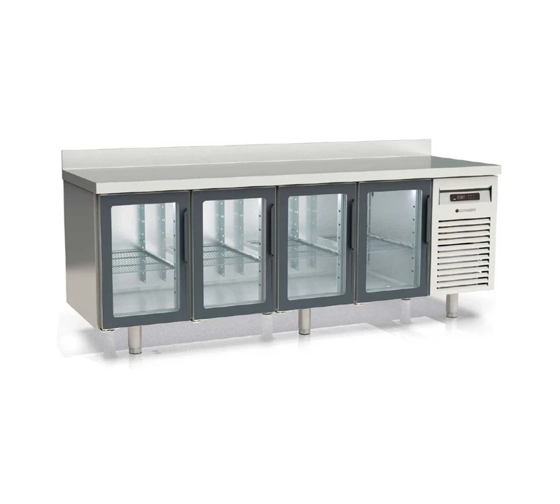 CORECO - MESA FRÍA DE CONGELADOS GN 1/1 4 PUERTAS CRISTAL MCGV-250