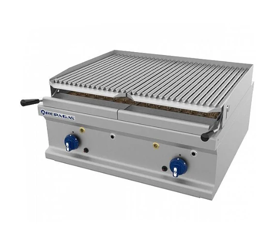 REPAGAS - BARBACOA A GAS POWER LINE SERIE 750 SOBREMESA BARG 71/M- LC (1 QUEMADOR)