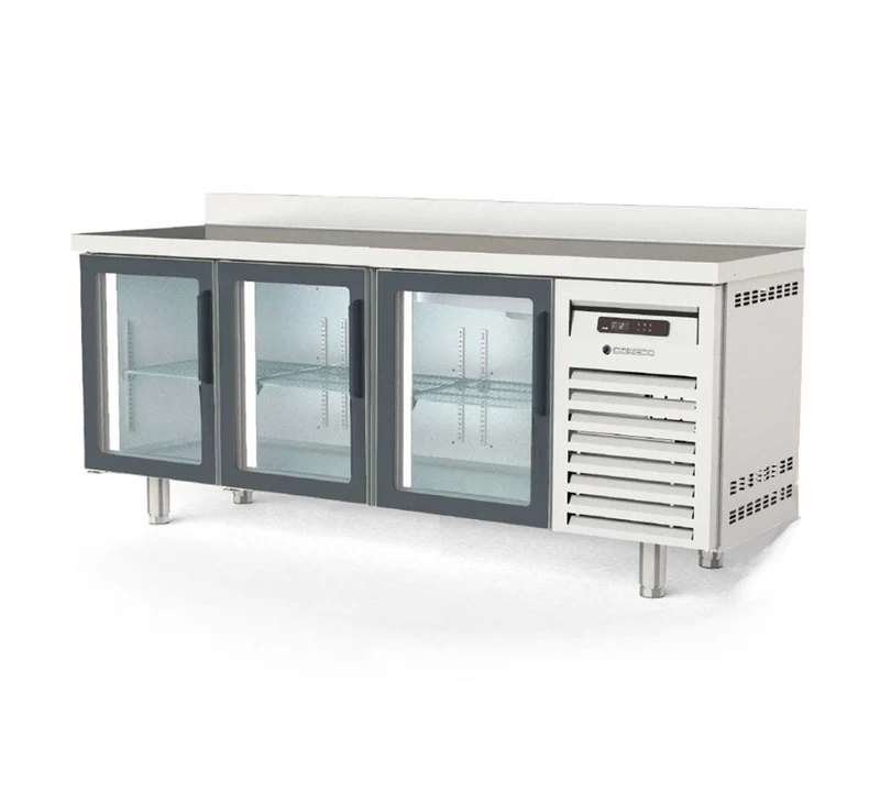 CORECO - MESA FRÍA CONGELADOS SNACK 3 PUERTAS CRISTAL MCSV-200