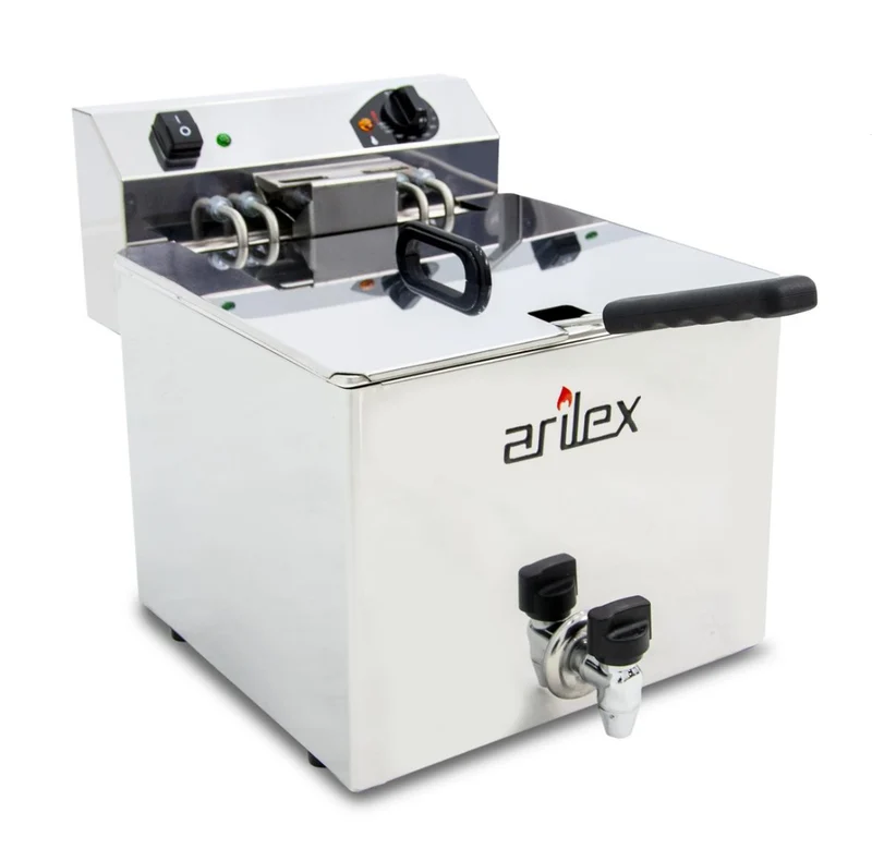 ARILEX - FREIDORA ELÉCTRICA EVOLUTION CON GRIFO 12 LITROS CON CONTACTOR (7,5kw TRIFÁSICA) EVO12GTR