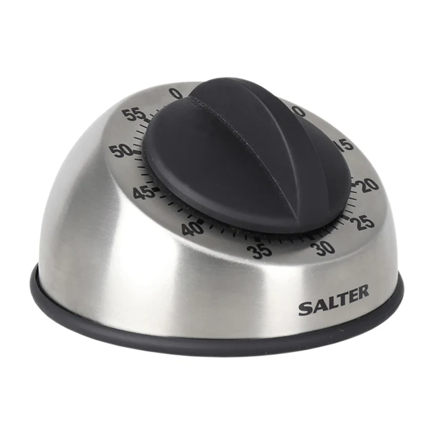 60 Min Mechanical Timer Stainless Steel