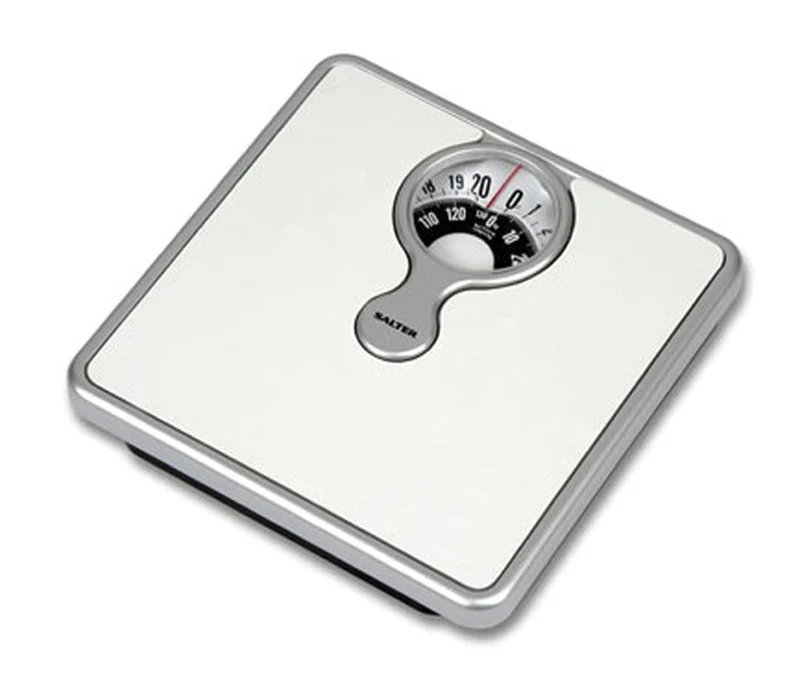 Mechanical Bathroom Scale With Magnifying Lense
