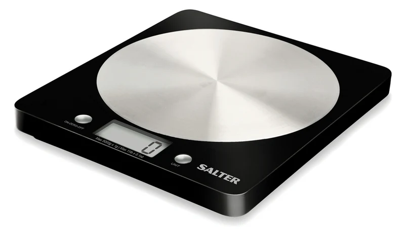 Electronic Kitchen Scales Black & Silver