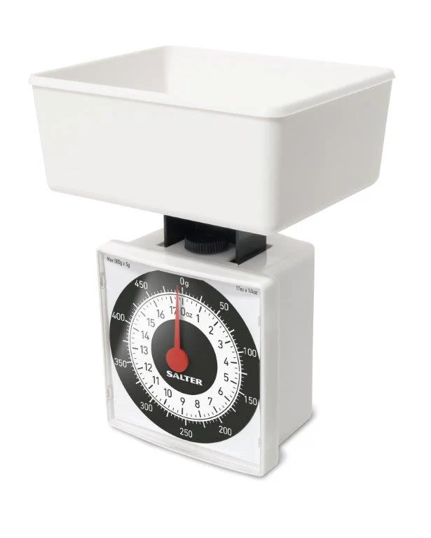 Compact Diet Weighing Kitchen Scales White